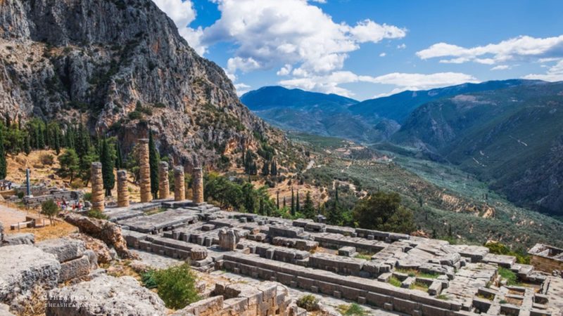 The Temple of Apollo in Delphi