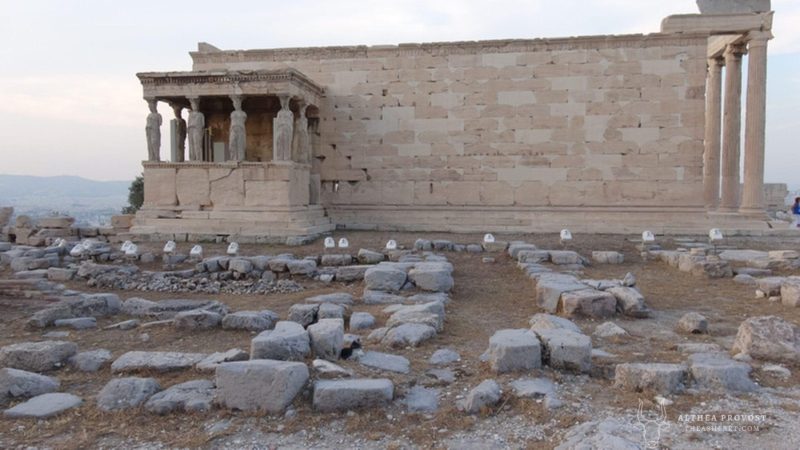 The foundation of the Old Temple of Athena