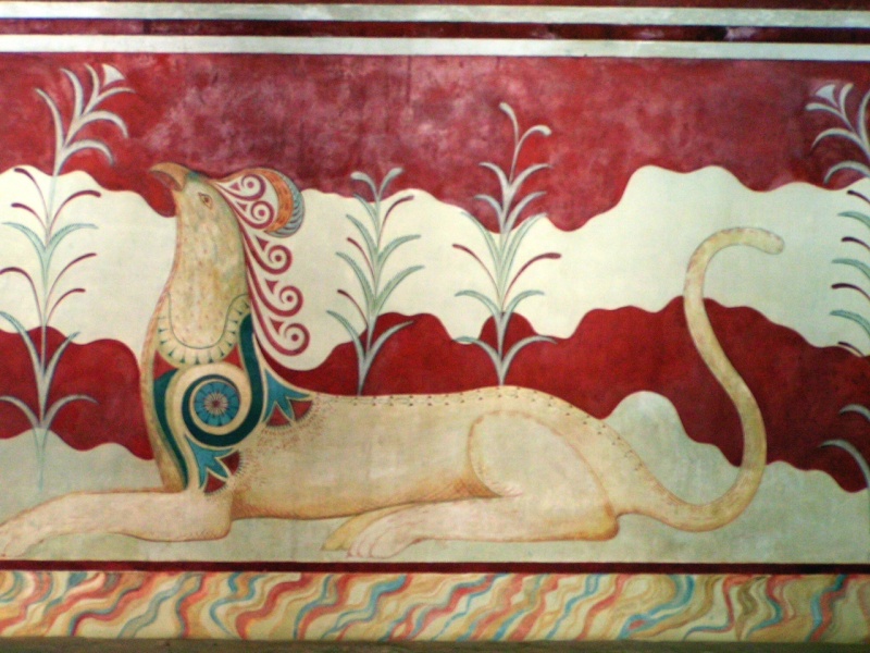 Griffin, Throne Room Palace of Knossos, Crete