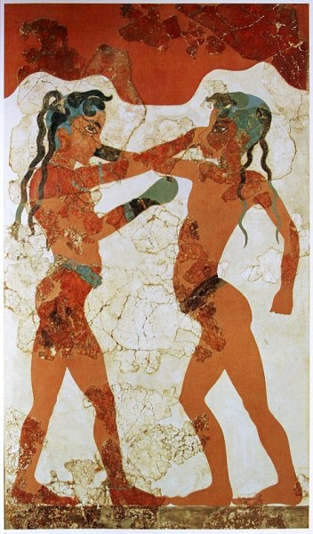 5a.-Young boxers fresco, Akrotiri, Greece