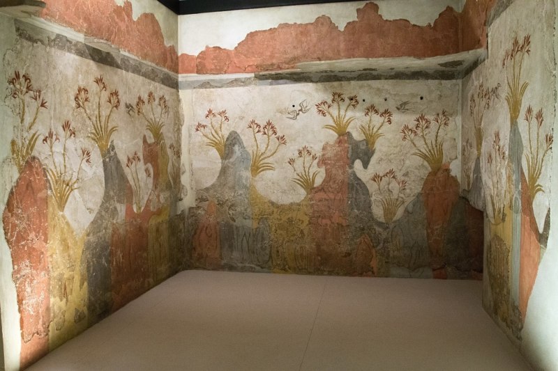 8.-Spring fresco from Akrotiri, Greece