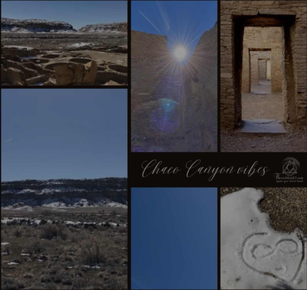“When the Stars Align, Go Southwest | Althea Provost” — preview video cover featuring a collage of Chaco Canyon landscapes, ancient stone structures, canyon sunlight, and desert imagery.
