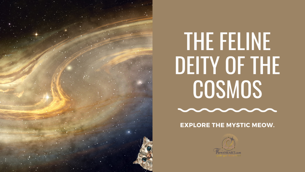 Starseed Egypt Adventure: April Fools’ 2nd Edition header image featuring “The Feline Deity of the Cosmos” with a cosmic cat and the phrase “Explore the Mystic Meow”