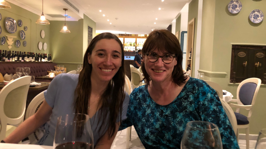 Starseed Malta Adventure 2019 Photo Gallery two of our starseeds dining in a cozy Valletta restaurant.