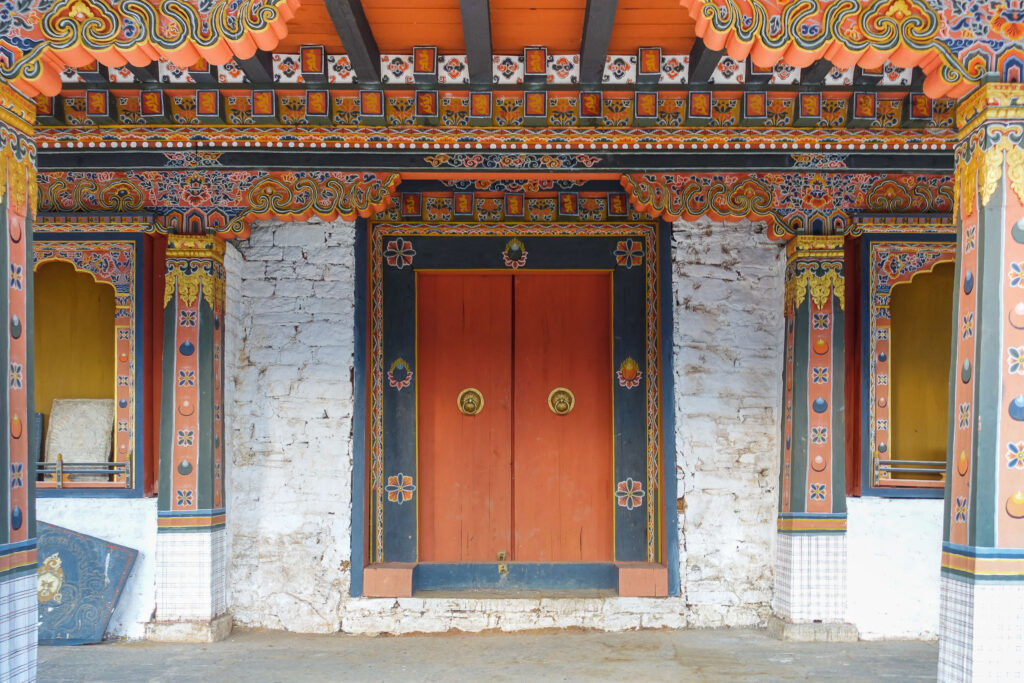 Starseed Bhutan Adventure with Althea Provost ornate Bhutanese doorway